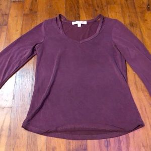 Youth maroon long sleeve